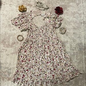 Patrons of Peace Cream Puff Sleeve Sundress